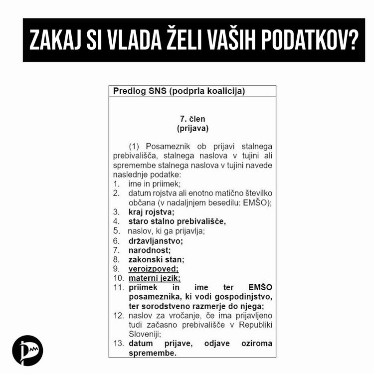 Zakaj si vlada želi vaših podatkov?