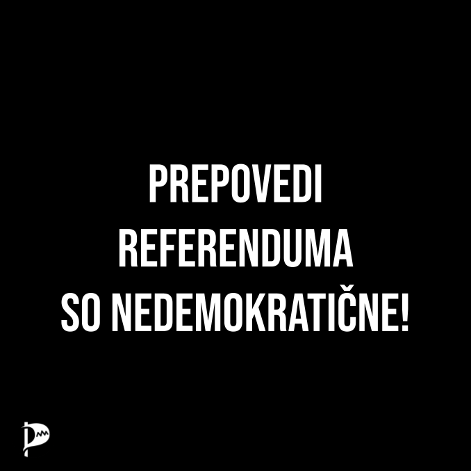 Prepovedi referenduma so nedemokratične