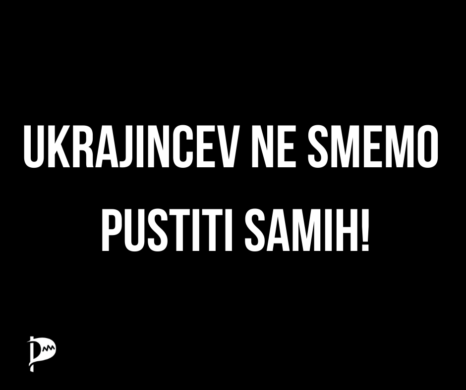 Ukrajincev ne smemo pustiti samih