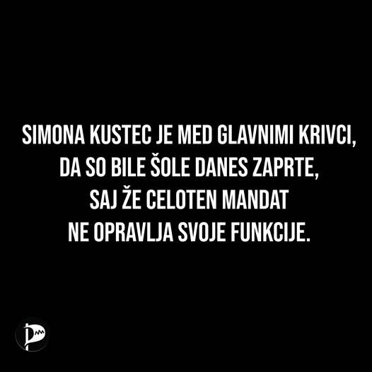 Simona Kustec je med glavnimi krivci, da so bile šole danes zaprte