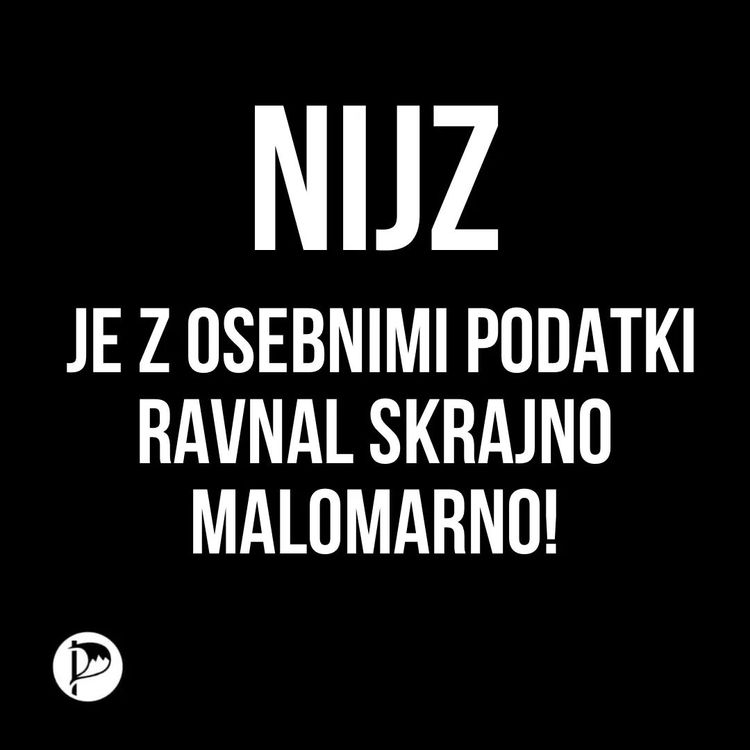 NIJZ je z osebnimi podatki ravnal skrajno malomarno!