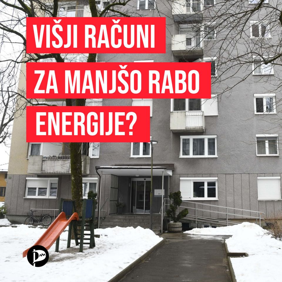 Višji računi za manjšo porabo energije