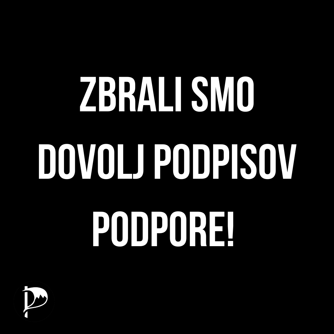 Zbrali smo dovolj podpisov podpore