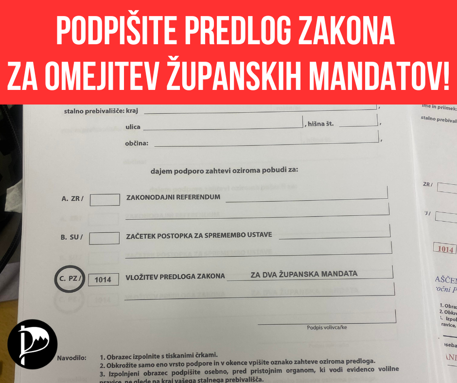 Podpišite predlog zakona za omejitev županskih mandatov!