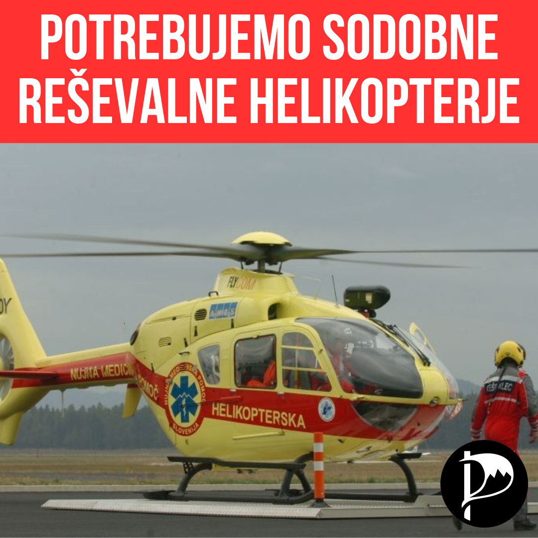 Potrebujemo sodobne reševalne helikopterje