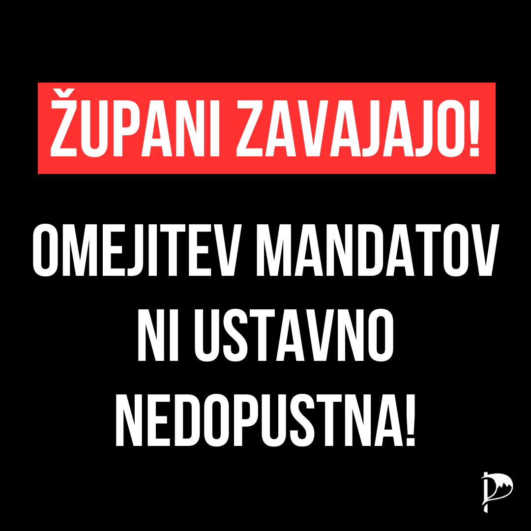 Omejitev županskih mandatov ni ustavno nedopustna