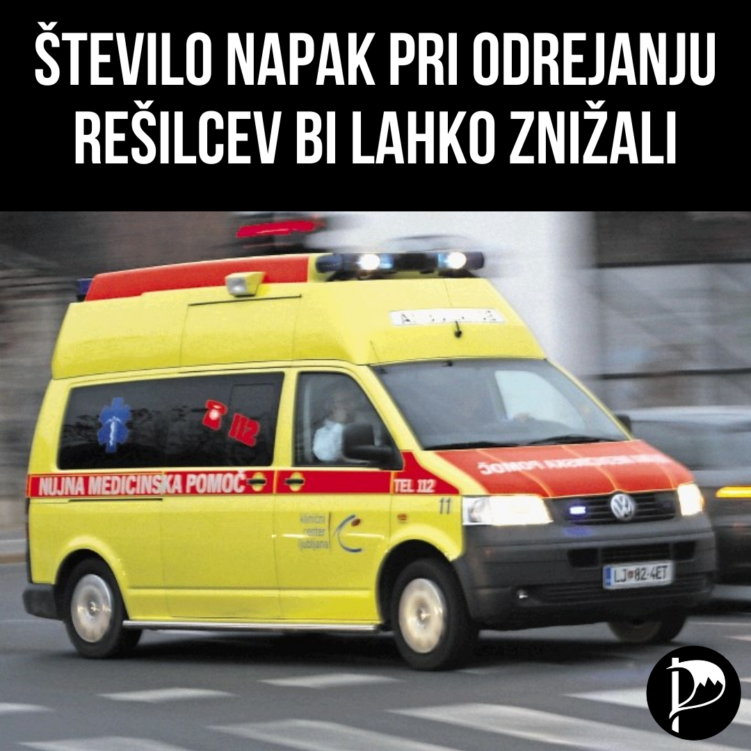 Število napak pri odrejanju rešilcev bi lahko zmanjšali